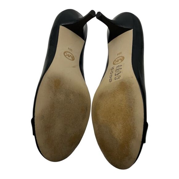 Michael Kors black rounded toe heels size 9 - Picture 6 of 7